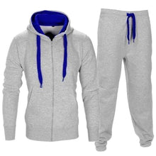 Load image into Gallery viewer, MJARTORIA Tracksuit Men 2019 Autumn Sportwear Fashion Mens Hip Hop Set 2PC Zipper Hooded Sweatshirt Jacket+Pant Suit
