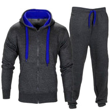 Load image into Gallery viewer, MJARTORIA Tracksuit Men 2019 Autumn Sportwear Fashion Mens Hip Hop Set 2PC Zipper Hooded Sweatshirt Jacket+Pant Suit
