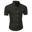Load image into Gallery viewer, Men Slim Fit Shirt Short Sleeve Stylish Formal Tops Men Casual Short Sleeve Shirts Buttons Top Clothing Solid Plus Size W3
