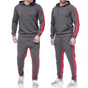 New Men Hoodies Suit Tracksuit Sweatshirt Suit Autumn Winter Fleece Hoodie+Sweat pants Jogging Homme Pullover Sporting Suit Male