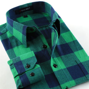 BOLUBAO, camisas informales de marca de calidad para hombre, Tops de otoño e invierno, nueva camisa a cuadros de algodón para hombre, camisa cómoda y cálida de manga larga para hombre