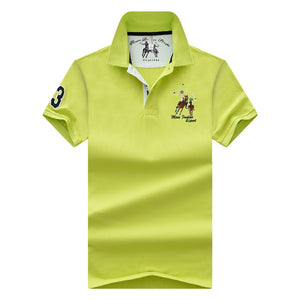 new Tops&Tees Men's Polo shirts Business men brands Polo Shirts 3D embroidery mens Breathable gym polo shirt