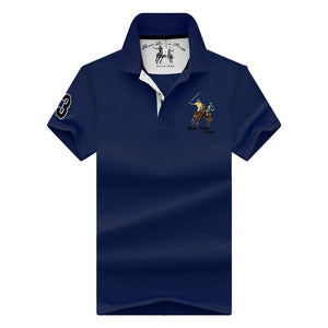 new Tops&Tees Men's Polo shirts Business men brands Polo Shirts 3D embroidery mens Breathable gym polo shirt