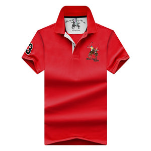 new Tops&Tees Men's Polo shirts Business men brands Polo Shirts 3D embroidery mens Breathable gym polo shirt