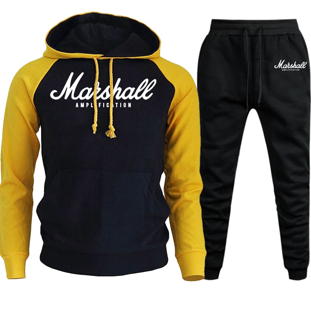 Pullover Sets Men Tracksuits 2019 Casual Hoodies Pants Mens Sportswear Pant Hoody Sweatshirt Male Suits Jogging Sweatpant 2 Pcs