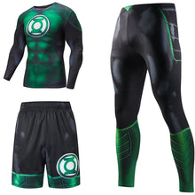 Load image into Gallery viewer, Superhero Compression Tracksuits Men&#39;s Sport Suit Quick Dry Running sets Clothes Sports Joggers Training Gym Fitness Man Set
