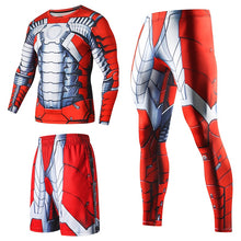 Load image into Gallery viewer, Superhero Compression Tracksuits Men&#39;s Sport Suit Quick Dry Running sets Clothes Sports Joggers Training Gym Fitness Man Set

