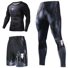 Load image into Gallery viewer, Superhero Compression Tracksuits Men&#39;s Sport Suit Quick Dry Running sets Clothes Sports Joggers Training Gym Fitness Man Set
