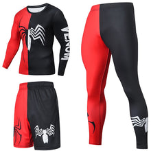 Load image into Gallery viewer, Superhero Compression Tracksuits Men&#39;s Sport Suit Quick Dry Running sets Clothes Sports Joggers Training Gym Fitness Man Set

