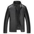 DIHOPE chaquetas de invierno de cuero genuino para hombre, abrigo de piel de oveja de 100% Real de marca, chaqueta de cuero genuino para hombre