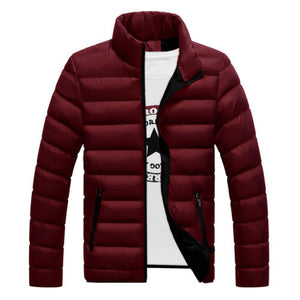 Winter Men's Warm Ultralight Puffer Down Parka High Neck Coat Jacket 2019 Fashion Winter Warm Men Down Coats