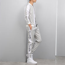 Load image into Gallery viewer, Spring New Men Casual Sets Zipper Patchwork Tracksuits 2020 Mens Hip Hop Streetwear Sporting Suit Male Jacket+Pants Loose Sets
