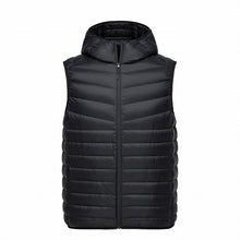 Load image into Gallery viewer, SEMIR Men Quilted Lightweight Hooded Down Vest with Zip Pocket Hooded Puffer Vest Chinlon Lined with Inner Pocket Zip Closure
