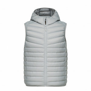 SEMIR Men Quilted Lightweight Hooded Down Vest with Zip Pocket Hooded Puffer Vest Chinlon Lined with Inner Pocket Zip Closure