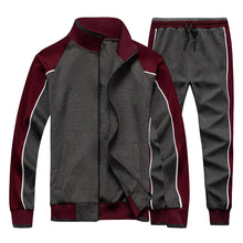 Load image into Gallery viewer, Tracksuit Men Sets Spring Autumn Hooded Sweatshirt Casual Set Men&#39;s Sportsuit Jacket+Pants Male 2020 Brand Sportswear Clothing
