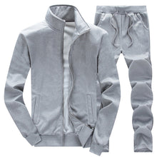 Load image into Gallery viewer, Tracksuit Men Sets Spring Autumn Hooded Sweatshirt Casual Set Men&#39;s Sportsuit Jacket+Pants Male 2020 Brand Sportswear Clothing
