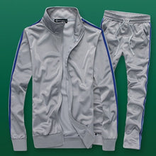 Load image into Gallery viewer, Men&#39;s Fashion Tracksuit Casual Sportsuit Men Hoodies/Sweatshirts Sportswear Zipper Coat+Pant Tracksuit Men Set Brand Clothing
