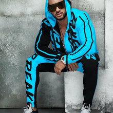 Load image into Gallery viewer, ZOGAA Mens Tracksuit Autumn Casual Men Outfit Letter Print Hooded Tops and Pants 2 Piece Set Streetwear Jogger Suits for Men
