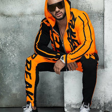 Load image into Gallery viewer, ZOGAA Mens Tracksuit Autumn Casual Men Outfit Letter Print Hooded Tops and Pants 2 Piece Set Streetwear Jogger Suits for Men
