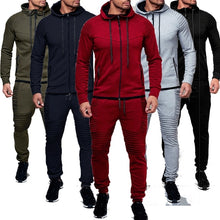 Load image into Gallery viewer, ZOGGA Fashion Jacket + pants Sportswear Men Tracksuit Hoodie Spring Autumn Men Brand Clothes Hoodies Mens Track Suit Set
