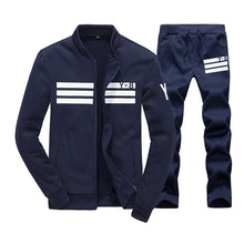 Cargar imagen en el visor de la galería, BOLUBAO 2018 nuevo otoño conjunto para hombre sudadera polar de calidad + Pantalones chándal masculino trajes deportivos conjuntos de ropa deportiva para hombre
