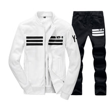 Cargar imagen en el visor de la galería, BOLUBAO 2018 nuevo otoño conjunto para hombre sudadera polar de calidad + Pantalones chándal masculino trajes deportivos conjuntos de ropa deportiva para hombre

