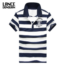 Load image into Gallery viewer, Men Classic Striped Polo Shirt Cotton Short Sleeve NEW Arrived 2019 summer Plus size M-XXXXL
