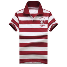 Load image into Gallery viewer, Men Classic Striped Polo Shirt Cotton Short Sleeve NEW Arrived 2019 summer Plus size M-XXXXL
