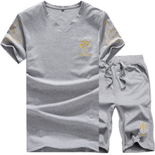 Load image into Gallery viewer, New Fashion Sportsuit and Tee Shirt Set Mens T Shirt Shorts + Short Pants Men Summer Tracksuit Men Casual Brand Tee Shirts 2019
