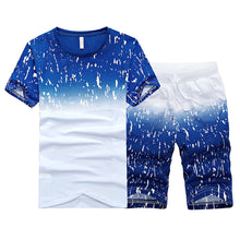 Load image into Gallery viewer, New Fashion Sportsuit and Tee Shirt Set Mens T Shirt Shorts + Short Pants Men Summer Tracksuit Men Casual Brand Tee Shirts 2019
