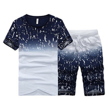 Load image into Gallery viewer, New Fashion Sportsuit and Tee Shirt Set Mens T Shirt Shorts + Short Pants Men Summer Tracksuit Men Casual Brand Tee Shirts 2019
