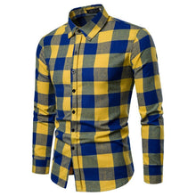 Load image into Gallery viewer, Plaid Shirt 2019 New Autumn Winter Flannel Red Checkered Shirt Men Shirts Long Sleeve Chemise Homme Cotton Male Check Shirts

