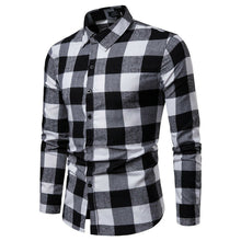 Load image into Gallery viewer, Plaid Shirt 2019 New Autumn Winter Flannel Red Checkered Shirt Men Shirts Long Sleeve Chemise Homme Cotton Male Check Shirts
