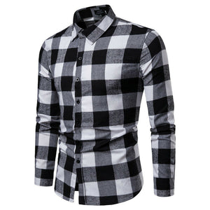 Plaid Shirt 2019 New Autumn Winter Flannel Red Checkered Shirt Men Shirts Long Sleeve Chemise Homme Cotton Male Check Shirts