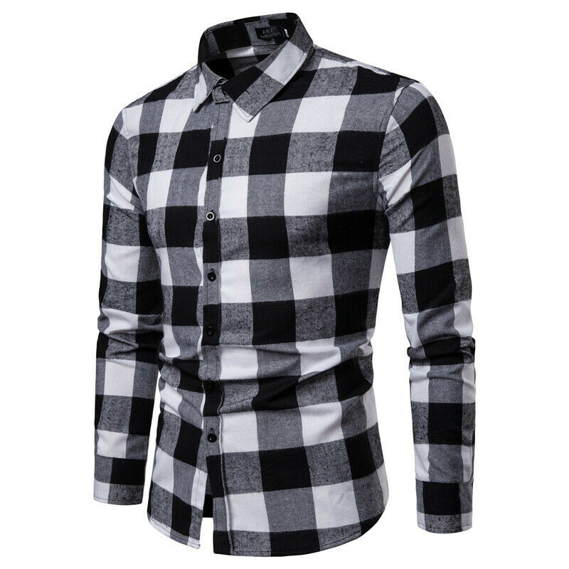 Plaid Shirt 2019 New Autumn Winter Flannel Red Checkered Shirt Men Shirts Long Sleeve Chemise Homme Cotton Male Check Shirts