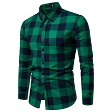 Load image into Gallery viewer, Plaid Shirt 2019 New Autumn Winter Flannel Red Checkered Shirt Men Shirts Long Sleeve Chemise Homme Cotton Male Check Shirts
