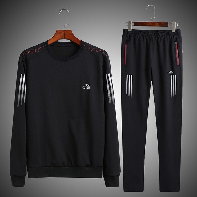 Men's Set Jogging Homme Workout Fitness Tracksuit Men Long Sleeves Sweatshirts Sporting Suit Pant Set Men Trainingspak Mannen