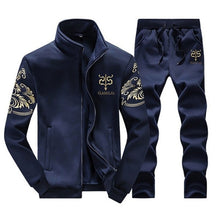 Load image into Gallery viewer, New Men&#39;s Set Spring Autumn Men Sportswear 2 Piece Set Sporting Suit Jacket+Pant Sweatsuit Men Clothing Tracksuit Set Outwear

