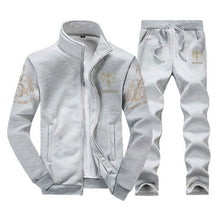 Load image into Gallery viewer, New Men&#39;s Set Spring Autumn Men Sportswear 2 Piece Set Sporting Suit Jacket+Pant Sweatsuit Men Clothing Tracksuit Set Outwear

