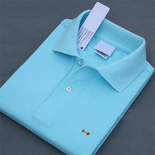 Load image into Gallery viewer, Top quality 2019 Summer 100% cotton Mens short sleeve polos shirts casual solid color mens polos shirts fashion male tops XS-4XL
