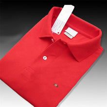 Load image into Gallery viewer, Top quality 2019 Summer 100% cotton Mens short sleeve polos shirts casual solid color mens polos shirts fashion male tops XS-4XL
