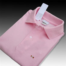 Load image into Gallery viewer, Top quality 2019 Summer 100% cotton Mens short sleeve polos shirts casual solid color mens polos shirts fashion male tops XS-4XL
