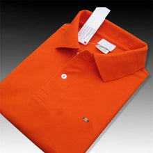 Load image into Gallery viewer, Top quality 2019 Summer 100% cotton Mens short sleeve polos shirts casual solid color mens polos shirts fashion male tops XS-4XL
