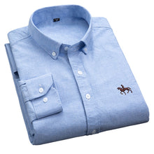 Load image into Gallery viewer, S-6XL Plus size New  OXFORD FABRIC 100% COTTON excellent comfortable slim fit button collar business men casual shirts tops
