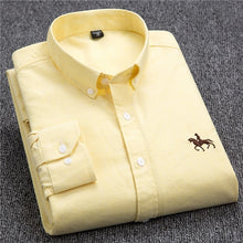 Load image into Gallery viewer, S-6XL Plus size New  OXFORD FABRIC 100% COTTON excellent comfortable slim fit button collar business men casual shirts tops
