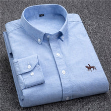 Load image into Gallery viewer, S-6XL Plus size New  OXFORD FABRIC 100% COTTON excellent comfortable slim fit button collar business men casual shirts tops
