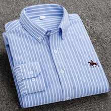 Load image into Gallery viewer, S-6XL Plus size New  OXFORD FABRIC 100% COTTON excellent comfortable slim fit button collar business men casual shirts tops
