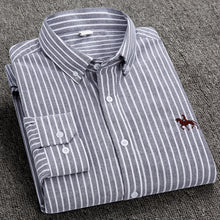 Load image into Gallery viewer, S-6XL Plus size New  OXFORD FABRIC 100% COTTON excellent comfortable slim fit button collar business men casual shirts tops
