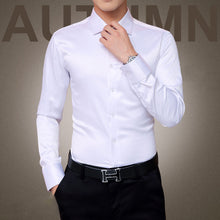 Load image into Gallery viewer, Plus Size 5XL 2019 New Men&#39;s Luxury Shirts Wedding Party Dress Long Sleeve Shirt Silk Tuxedo Shirt Men Mercerized Cotton Shirt
