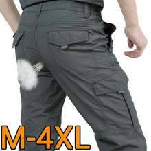 Load image into Gallery viewer, Multi Pocket Cargo Pants Men Work Breathable Quick Dry Army Men Pants Casual Summer Autumn Loose Military Tactical Trousers Male
